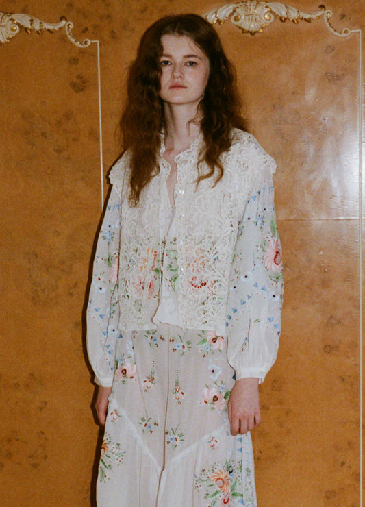 Blouse Ss26-099 Cream