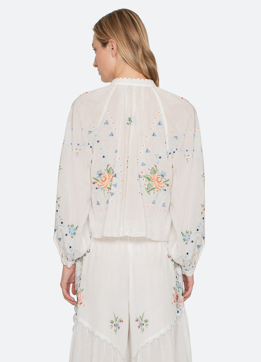 Blouse Ss26-099 Cream