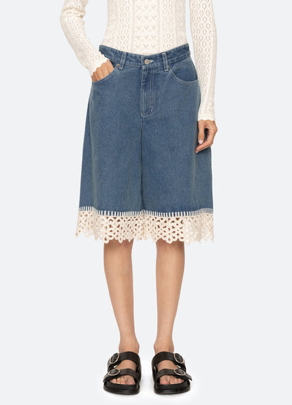 Denim Shorts Ss26-105 Blue