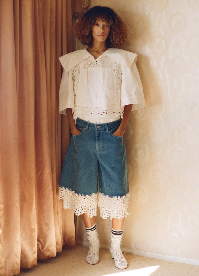 Denim Shorts Ss26-105 Blue