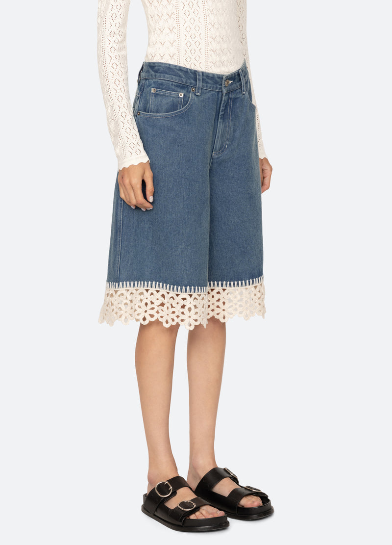 Denim Shorts Ss26-105 Blue