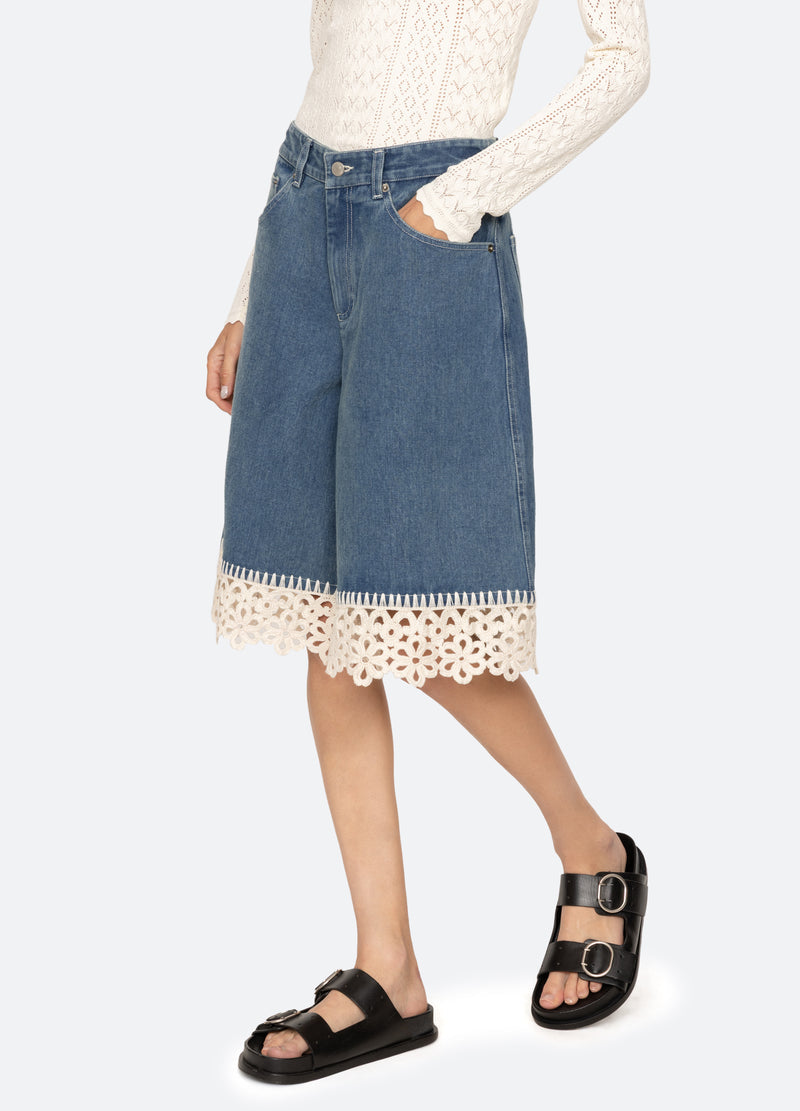 Denim Shorts Ss26-105 Blue