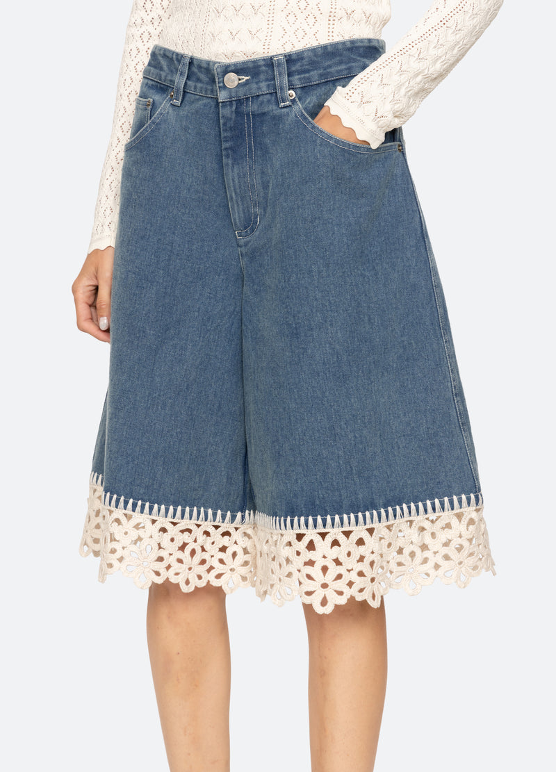 Denim Shorts Ss26-105 Blue