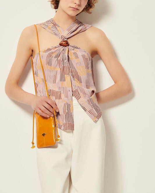 Women's Blouse 100 Percent Cotton Poplin - Blush Pink Rosaico-Honesti