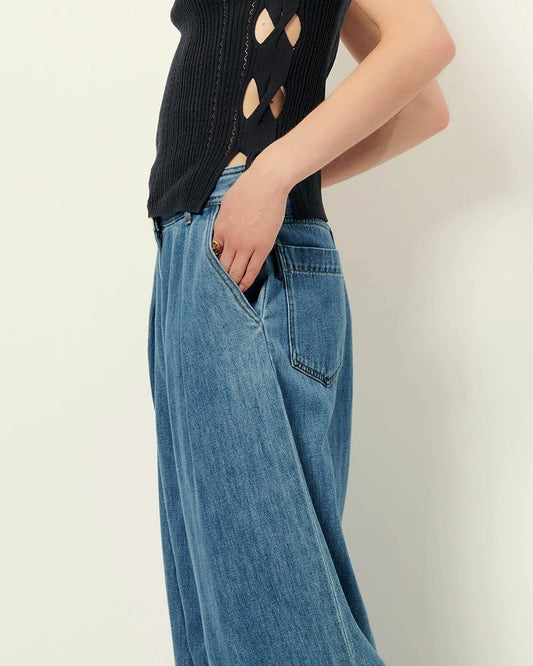 Women's Blouse Cotton Poplin Button-Down - Smoke-Green