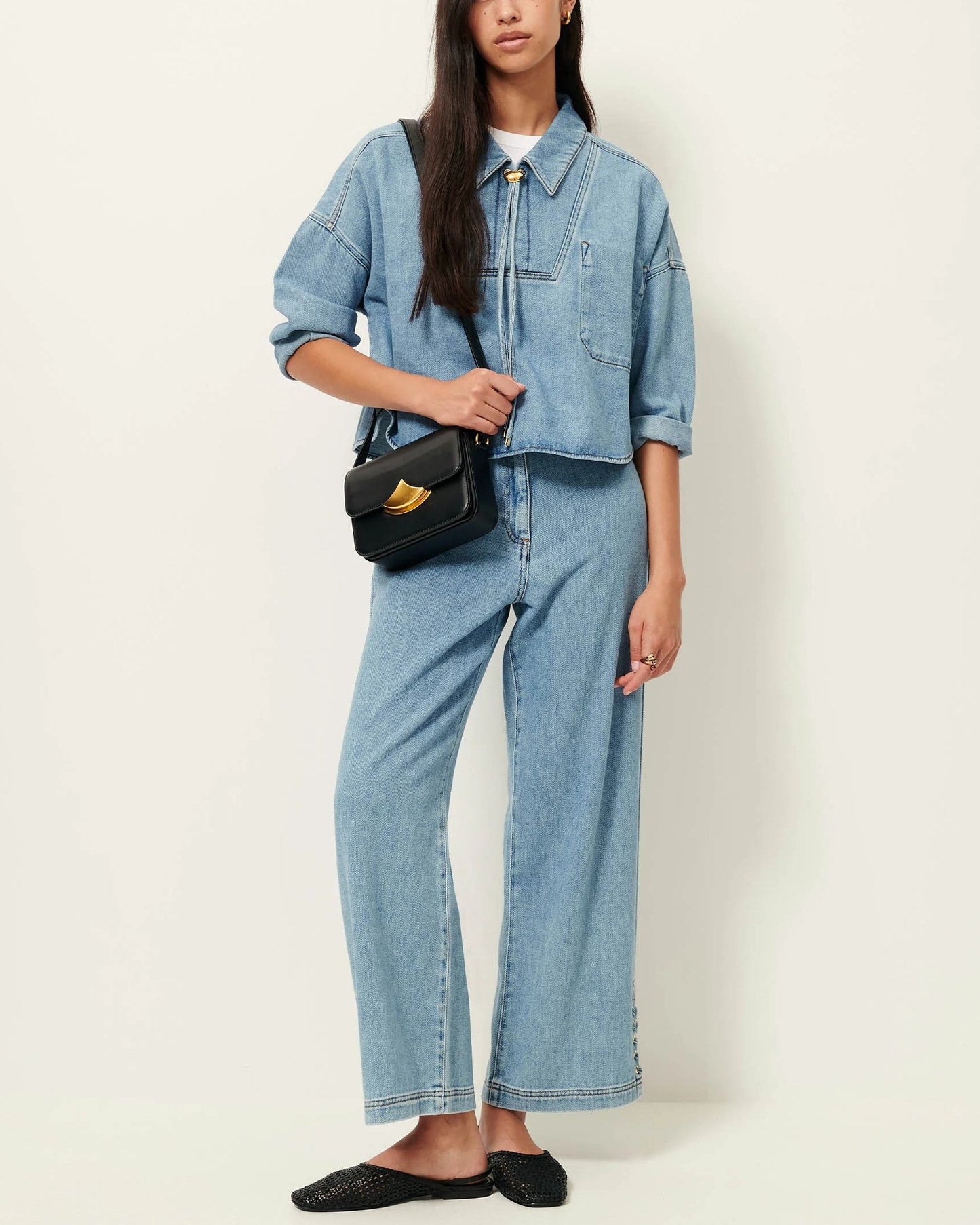 Women Jeans GOTS-Certified Organic Cotton - Stonewashed Indigo Azuru