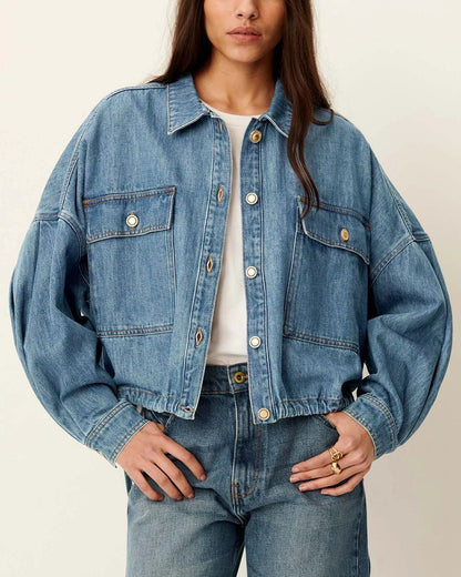 Denim Jacket Cazanim Mid-Blue