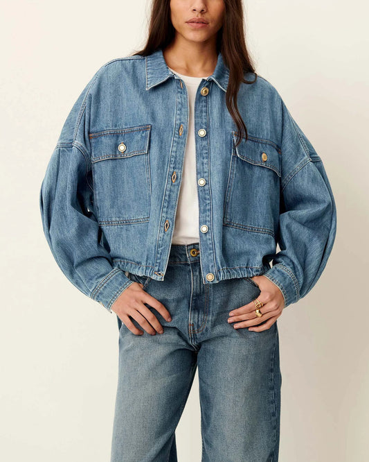 Denim Jacket Cazanim Mid-Blue