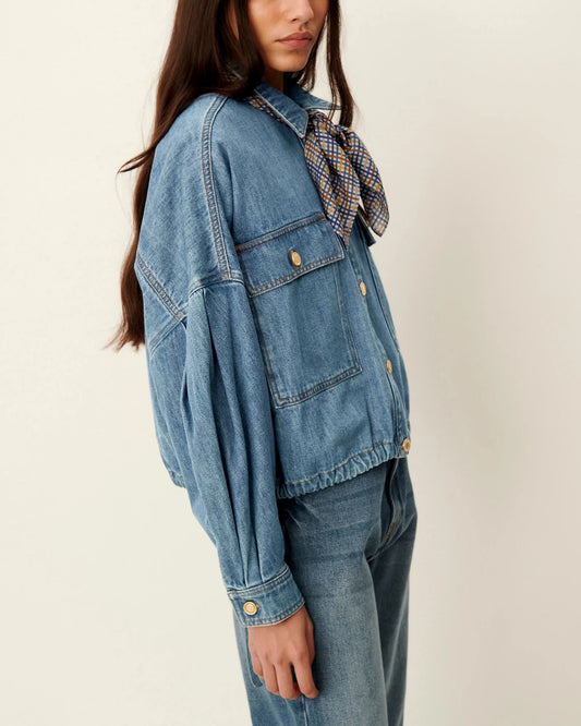 Denim Jacket Cazanim Mid-Blue