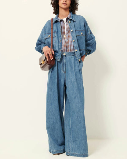 Denim Jacket Cazanim Mid-Blue