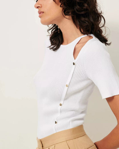 Tshirt Claro Jumper Optical-White