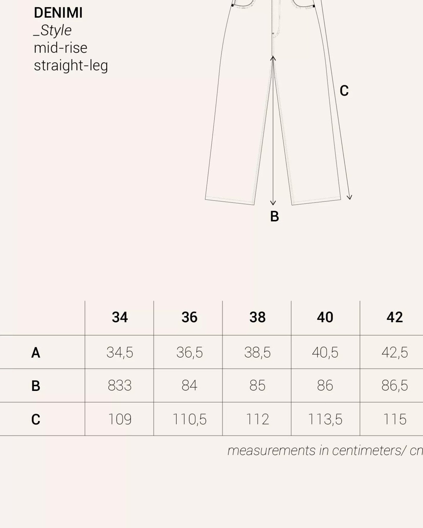 Pants Denimi Stoneblue