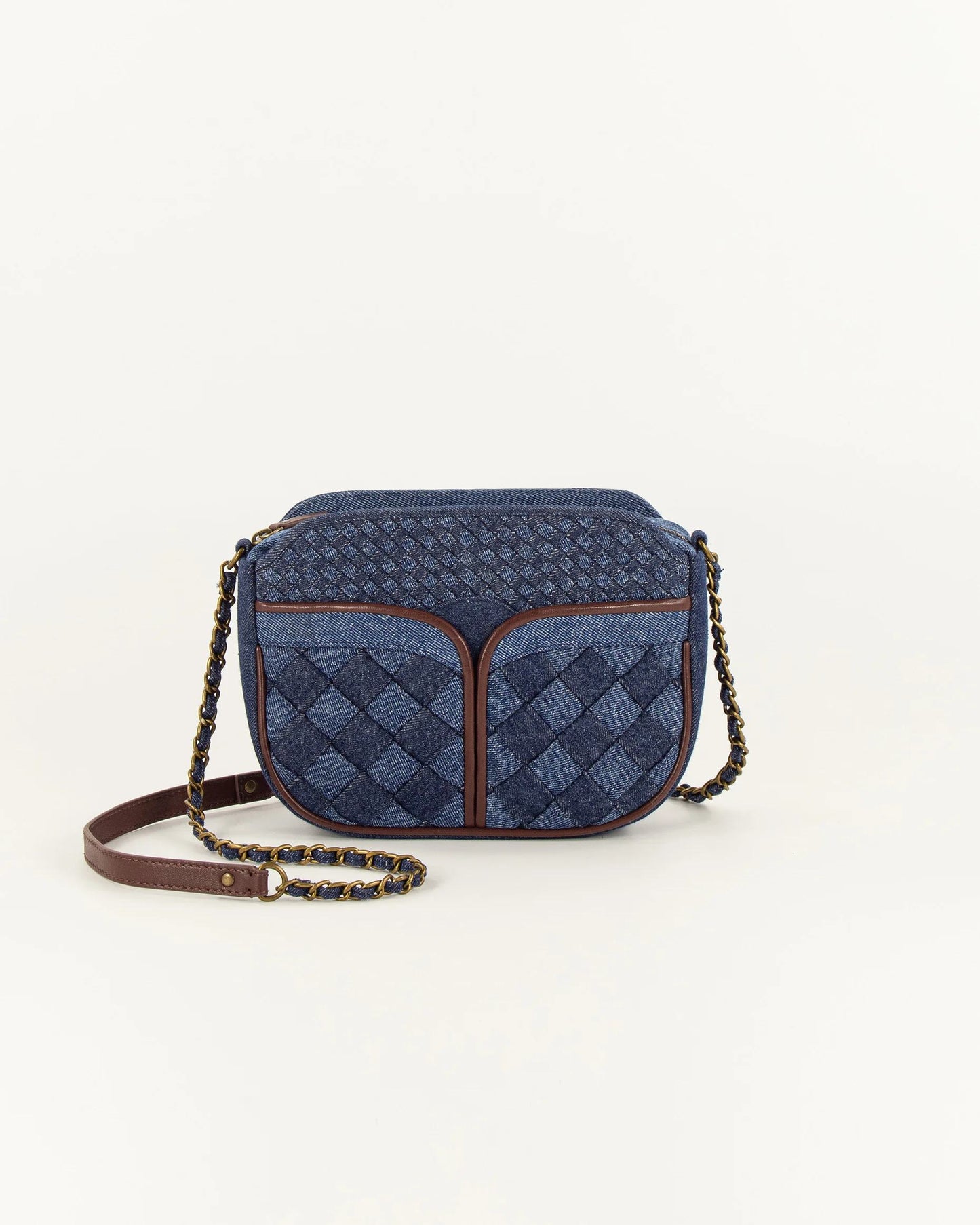 Crossbody Bag Divine Braided Denim-Blue