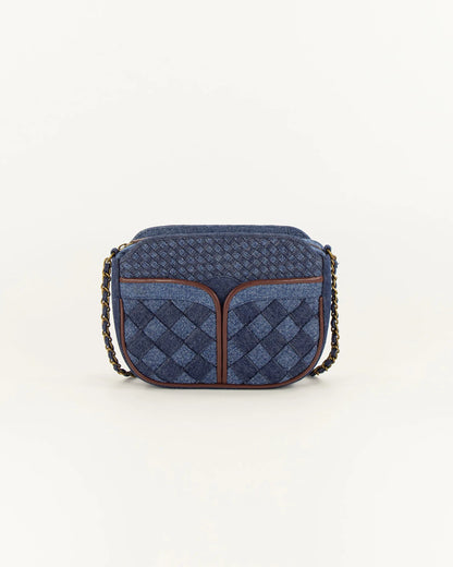 Crossbody Bag Divine Braided Denim-Blue