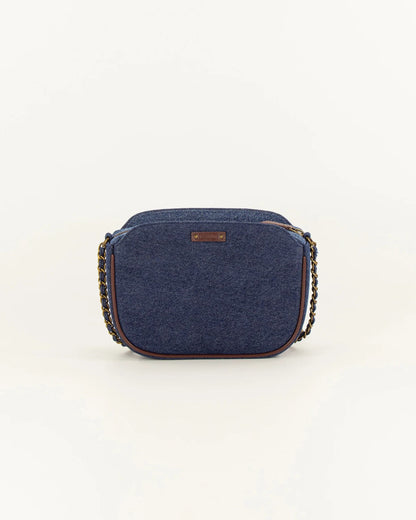 Crossbody Bag Divine Braided Denim-Blue
