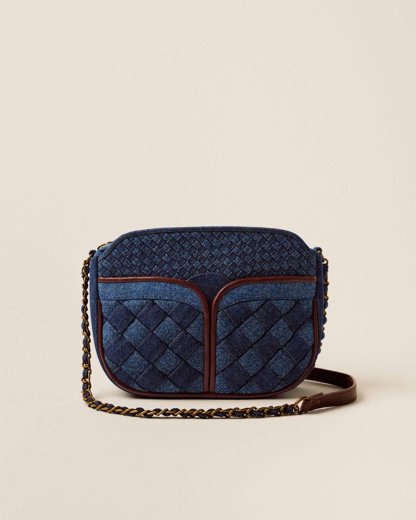 Crossbody Bag Divine Braided Denim-Blue
