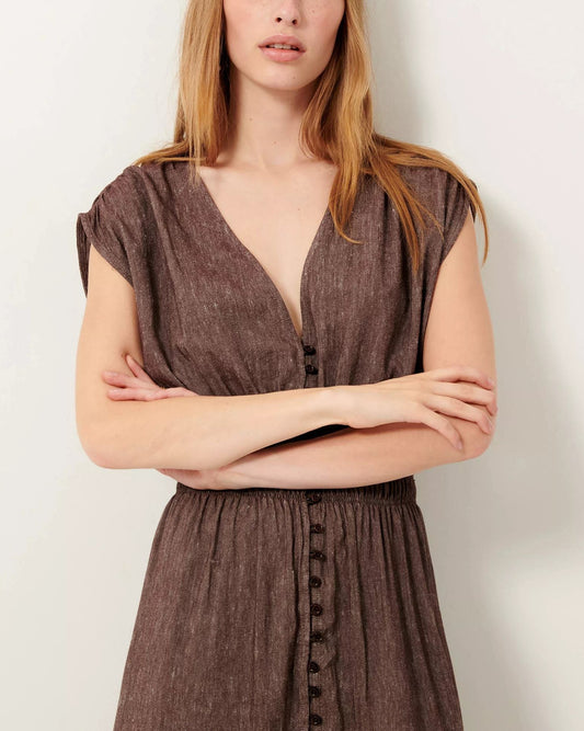 Dress Galaday Mahogany