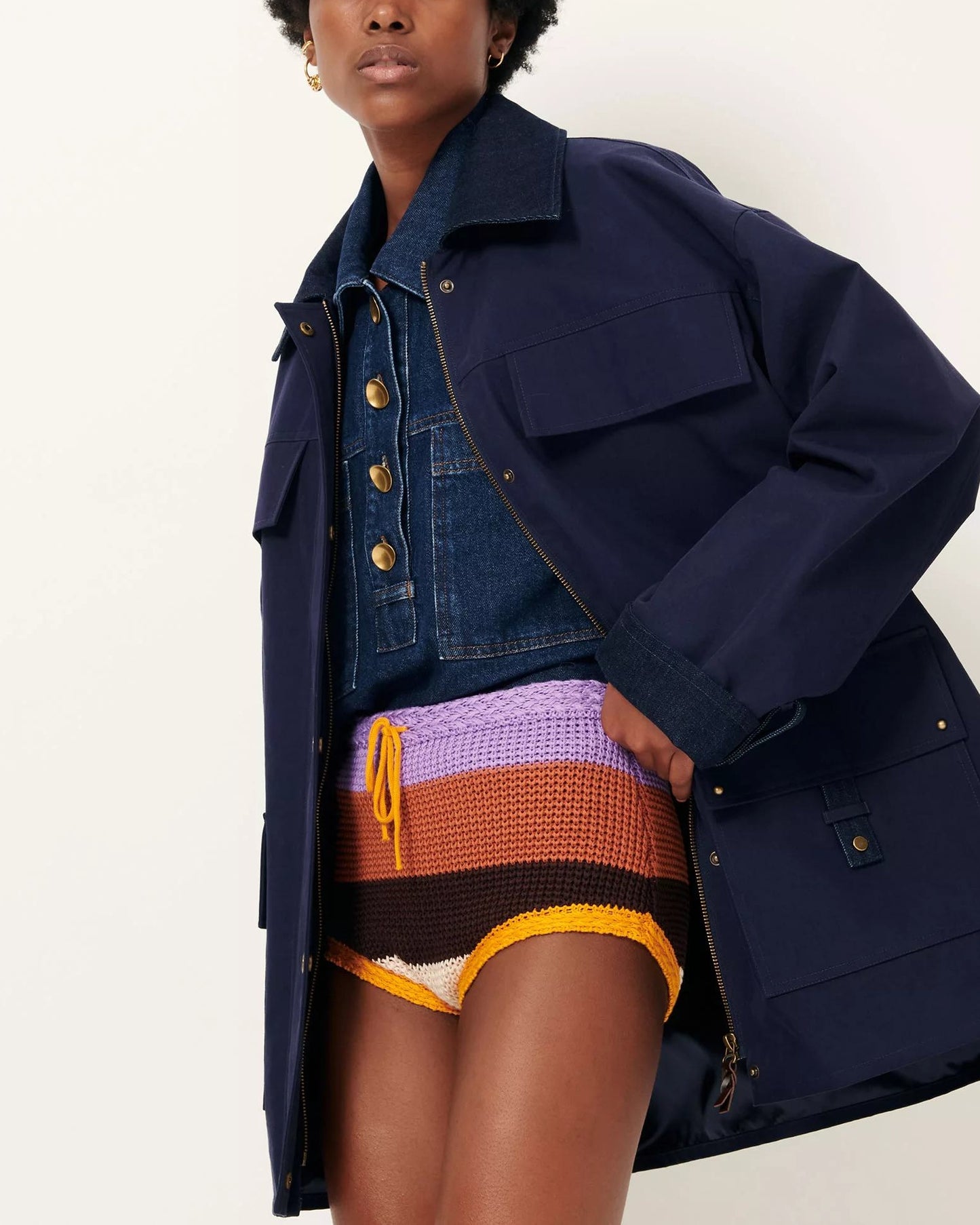 Coat Hugues Ink-Blue