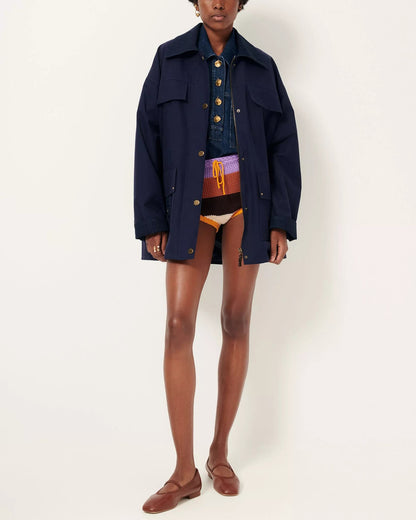 Coat Hugues Ink-Blue