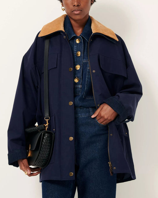 Coat Hugues Ink-Blue