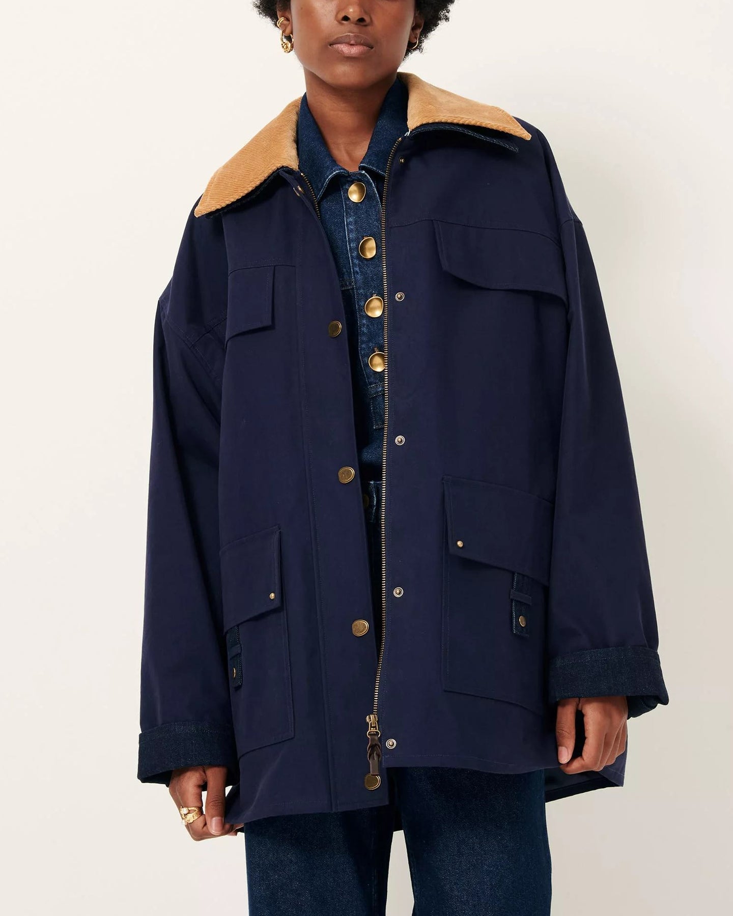 Coat Hugues Ink-Blue