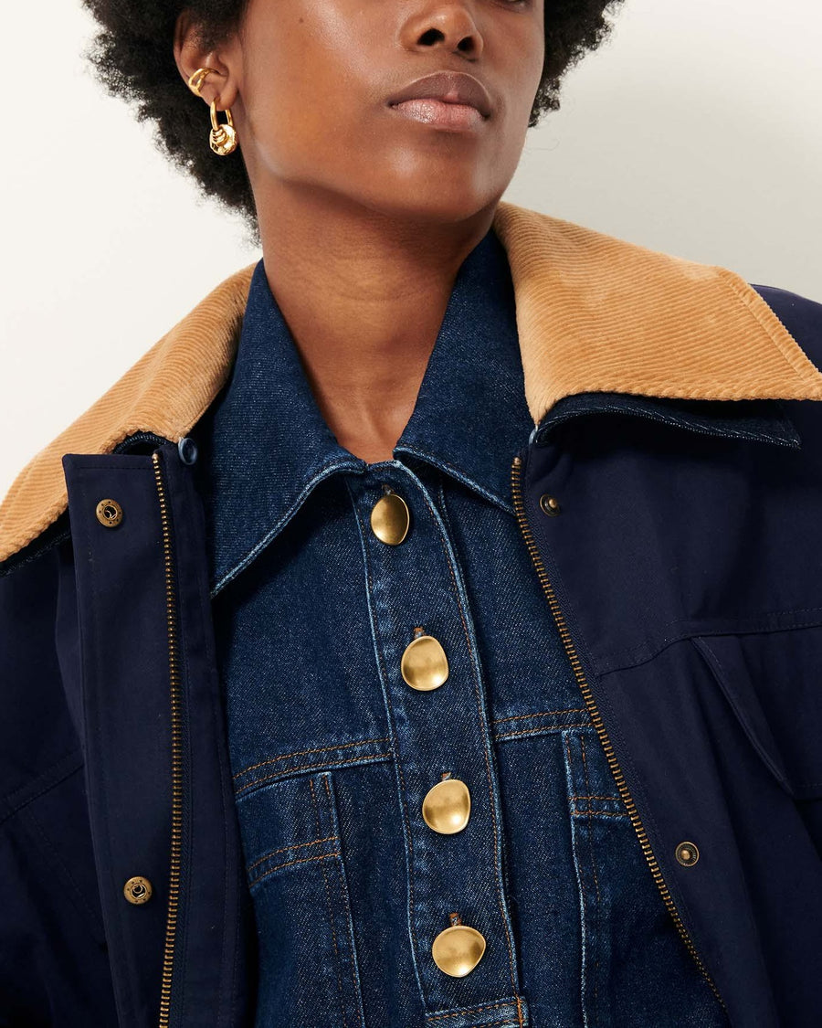 Coat Hugues Ink-Blue