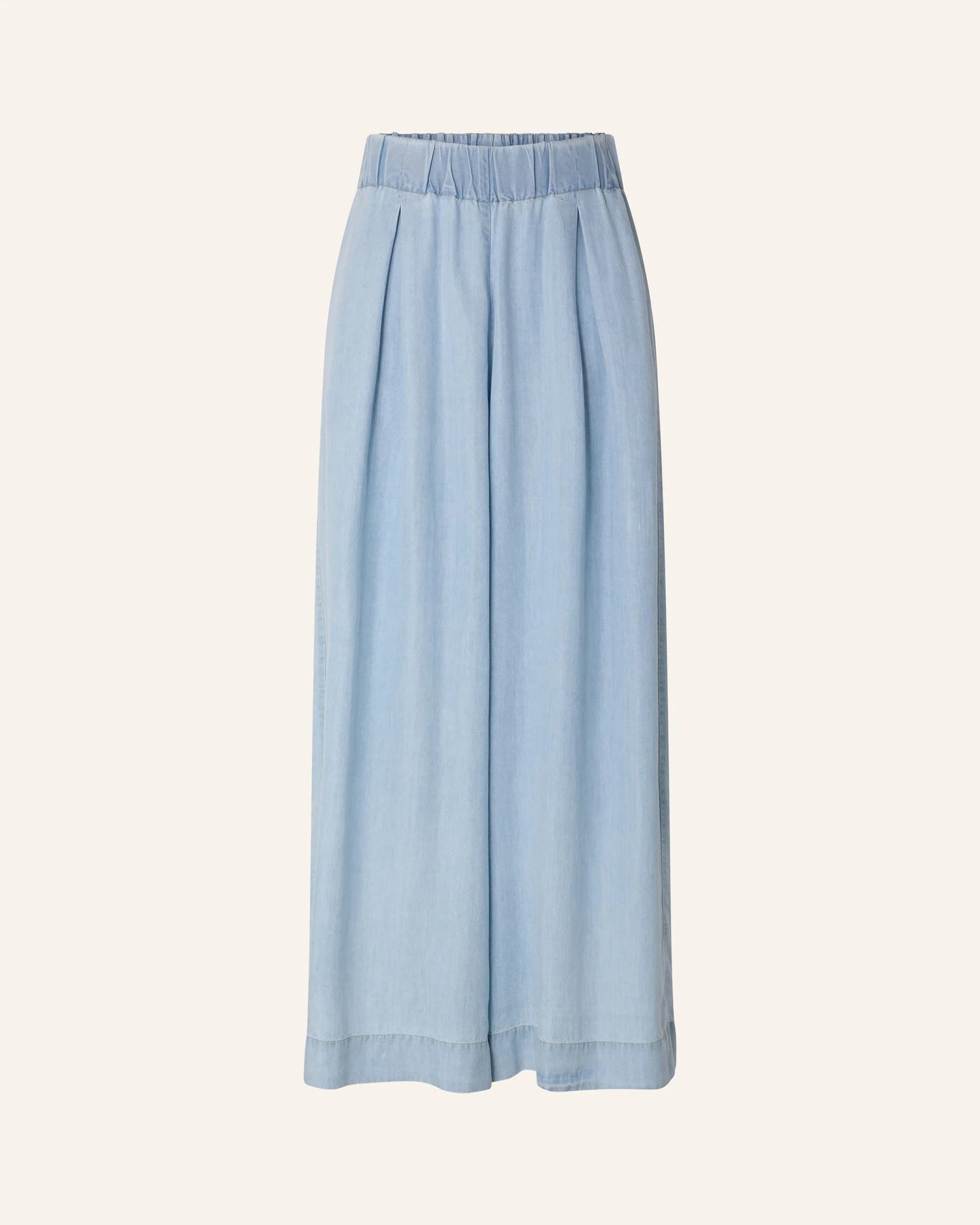 Women's 7/8 Length Wide-Leg Pants Lyocell Twill - Indigo Alizea