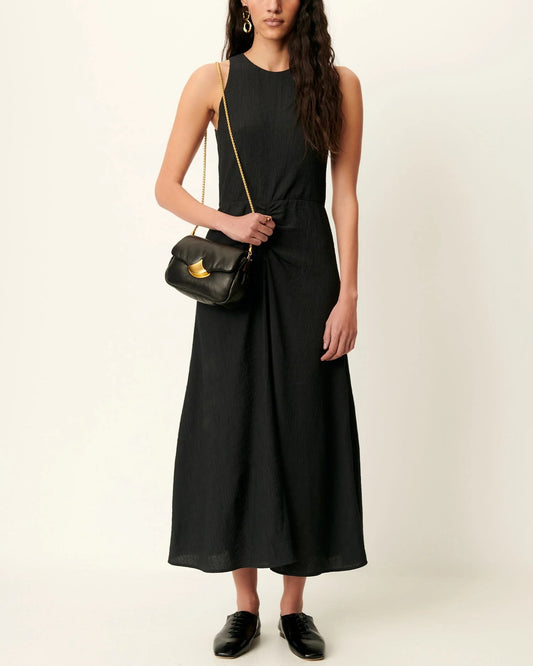 Women's Dress Lenzing ECOVERO Viscose Seersucker Crépon - Moonless