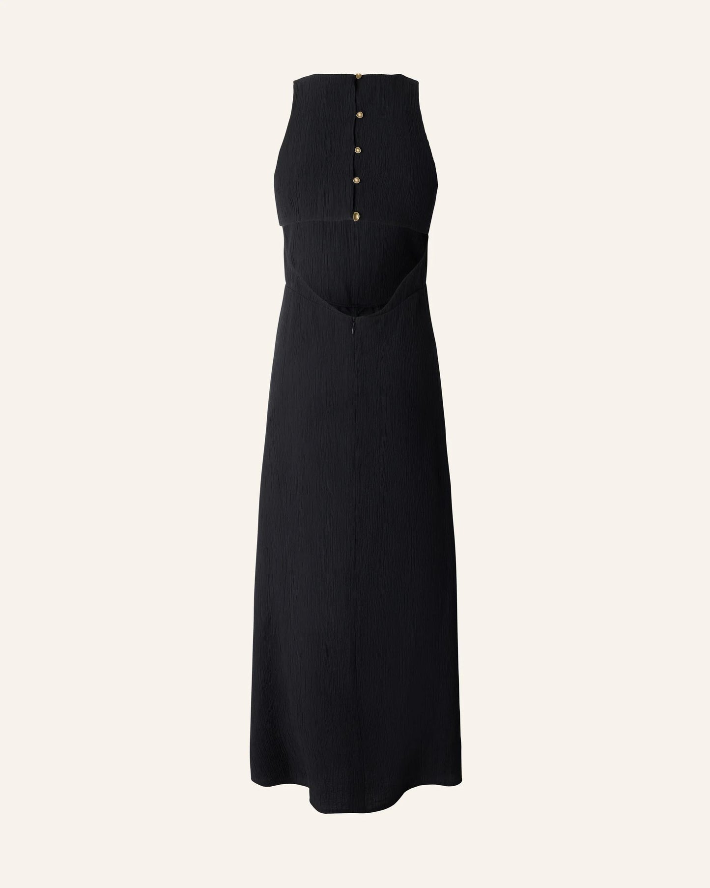 Women's Dress Lenzing ECOVERO Viscose Seersucker Crépon - Moonless