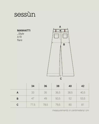 Pants Manhatti Whiblack