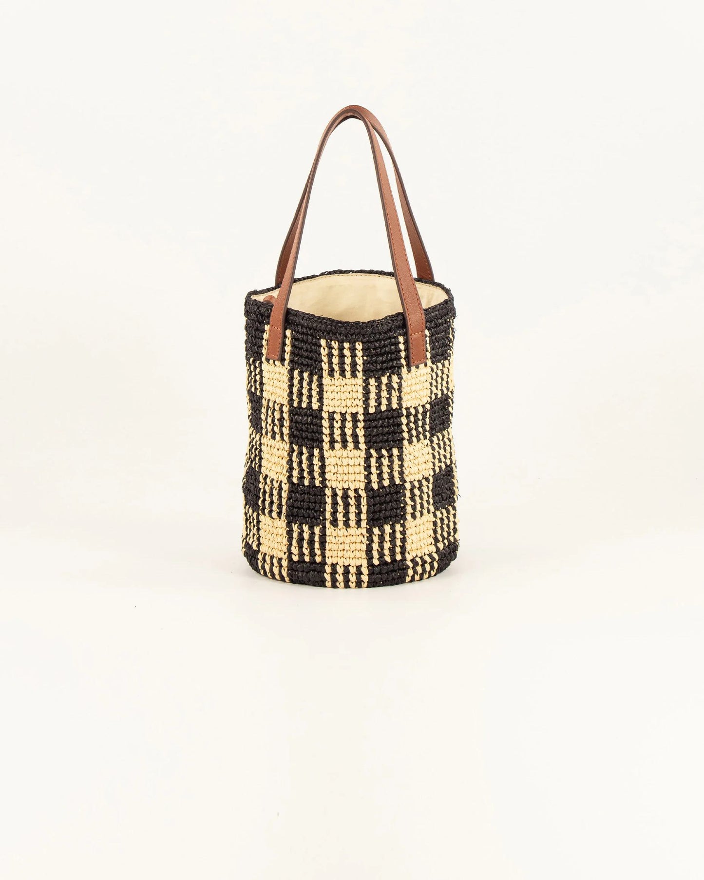 Beach Bag Mimi Black-Natural