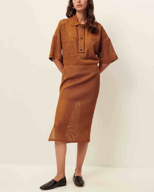 Blouse Paulo Amber-Brown