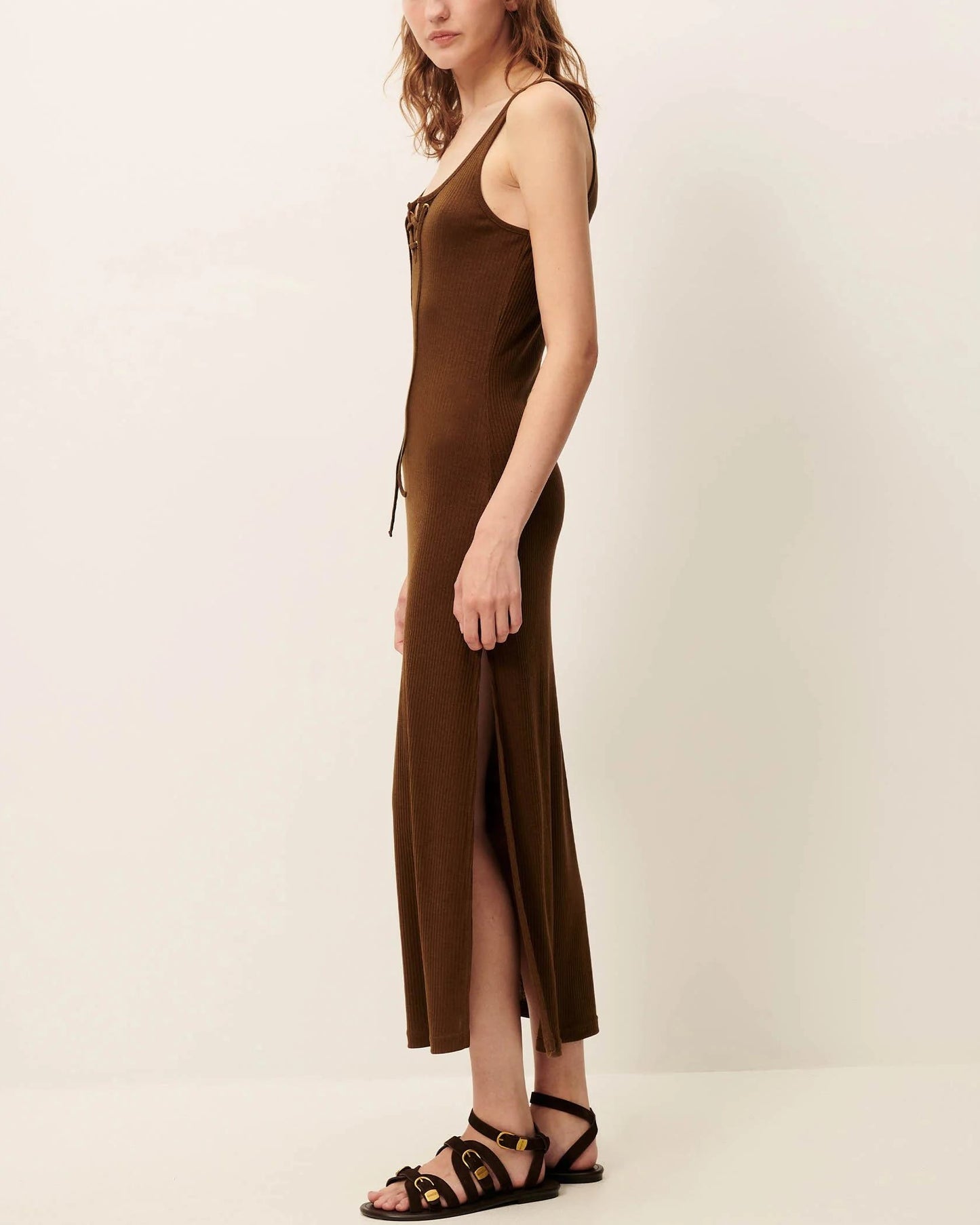 Women's Dress Lightweight Ribbed Jersey Knit - Baobab