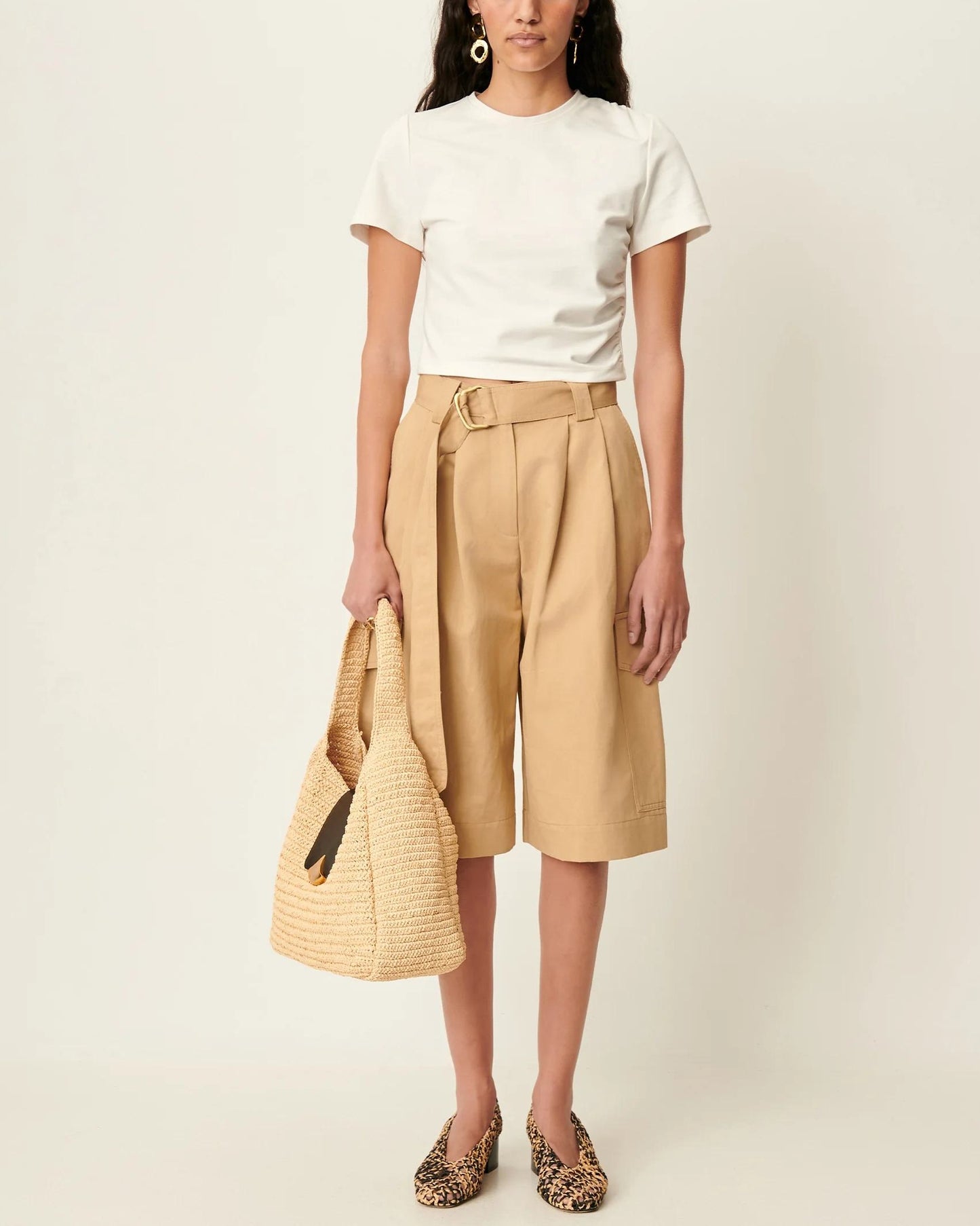 Women's Tshirt Lenzing ECOVERO Viscose - Natural Beige Guerande