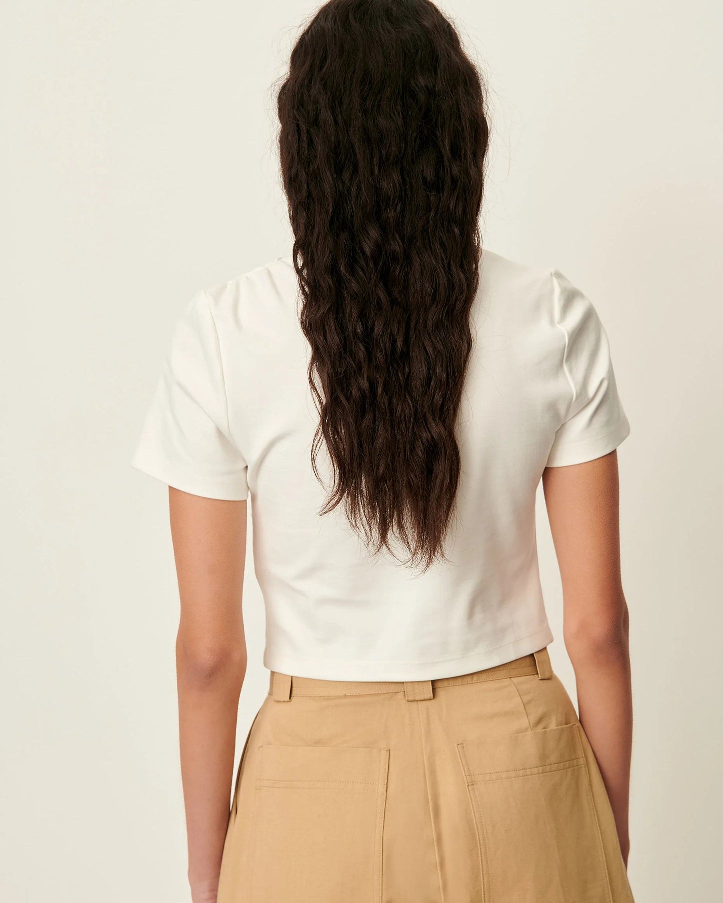 Women's Tshirt Lenzing ECOVERO Viscose - Natural Beige Guerande