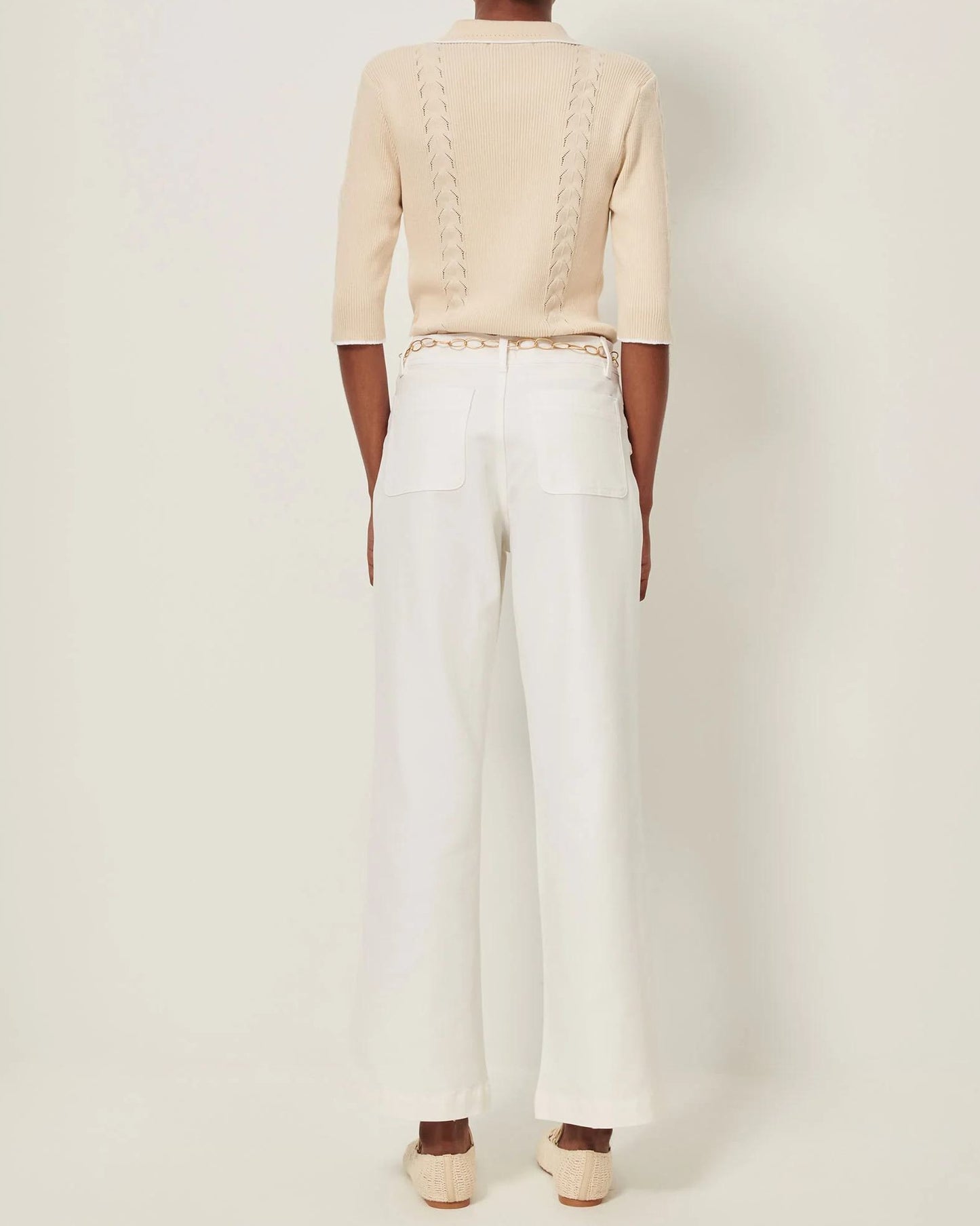 Pants Volta Optical-White