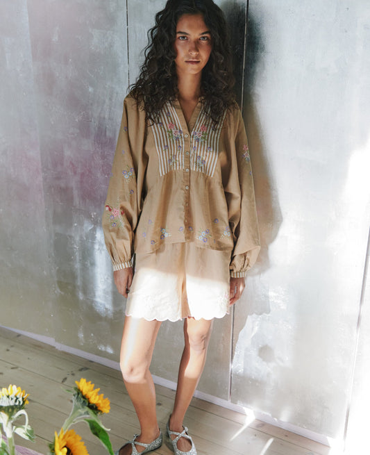 Blouse Bellisima Top Light-Hazel