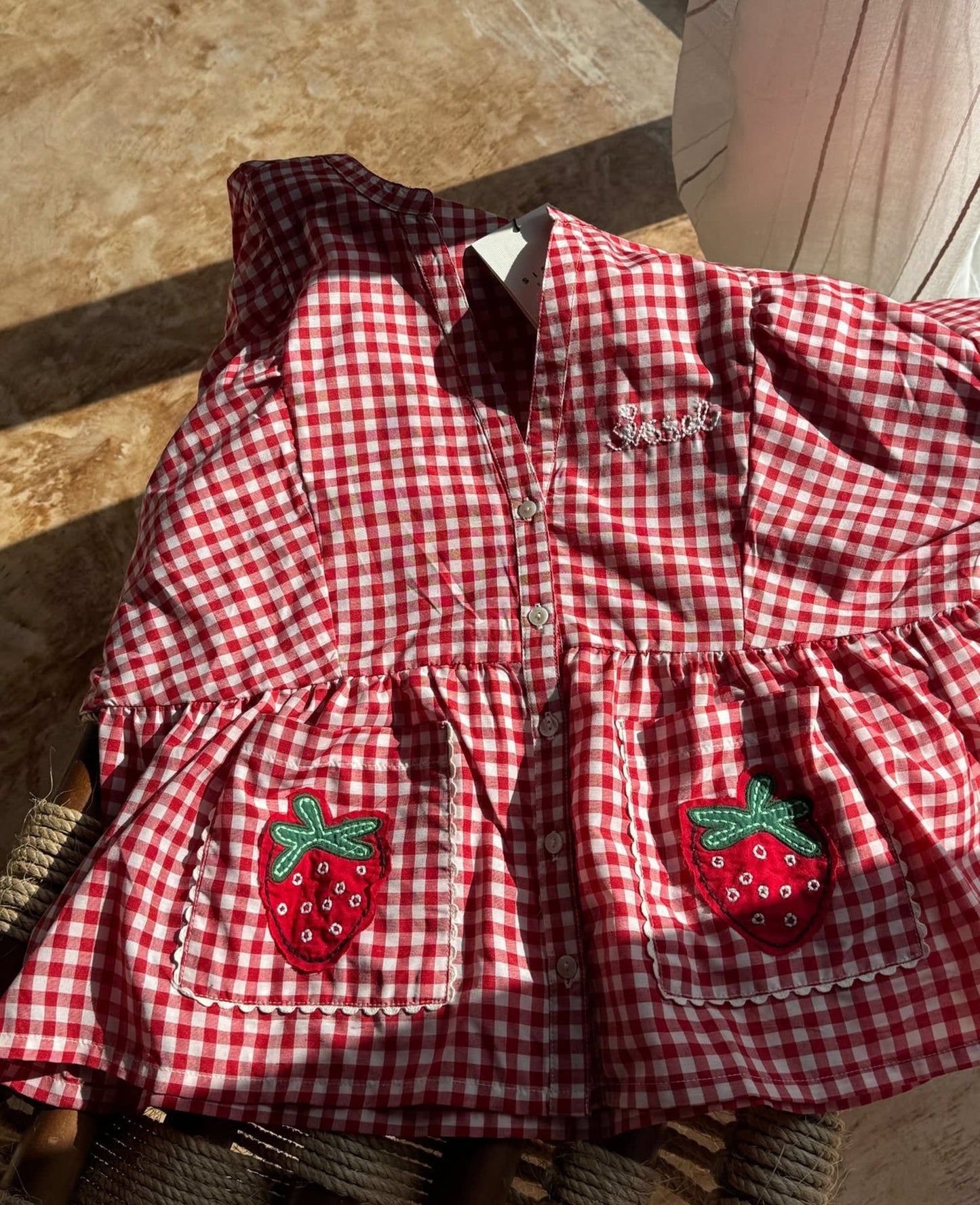 SISSEL EDELBO-588 BOBBIE TOP-RED CHECKS_04.jpg