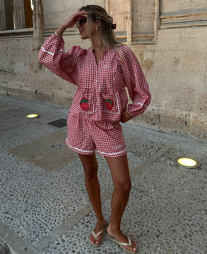 SISSEL EDELBO-588 BOBBIE TOP-RED CHECKS_05.jpg