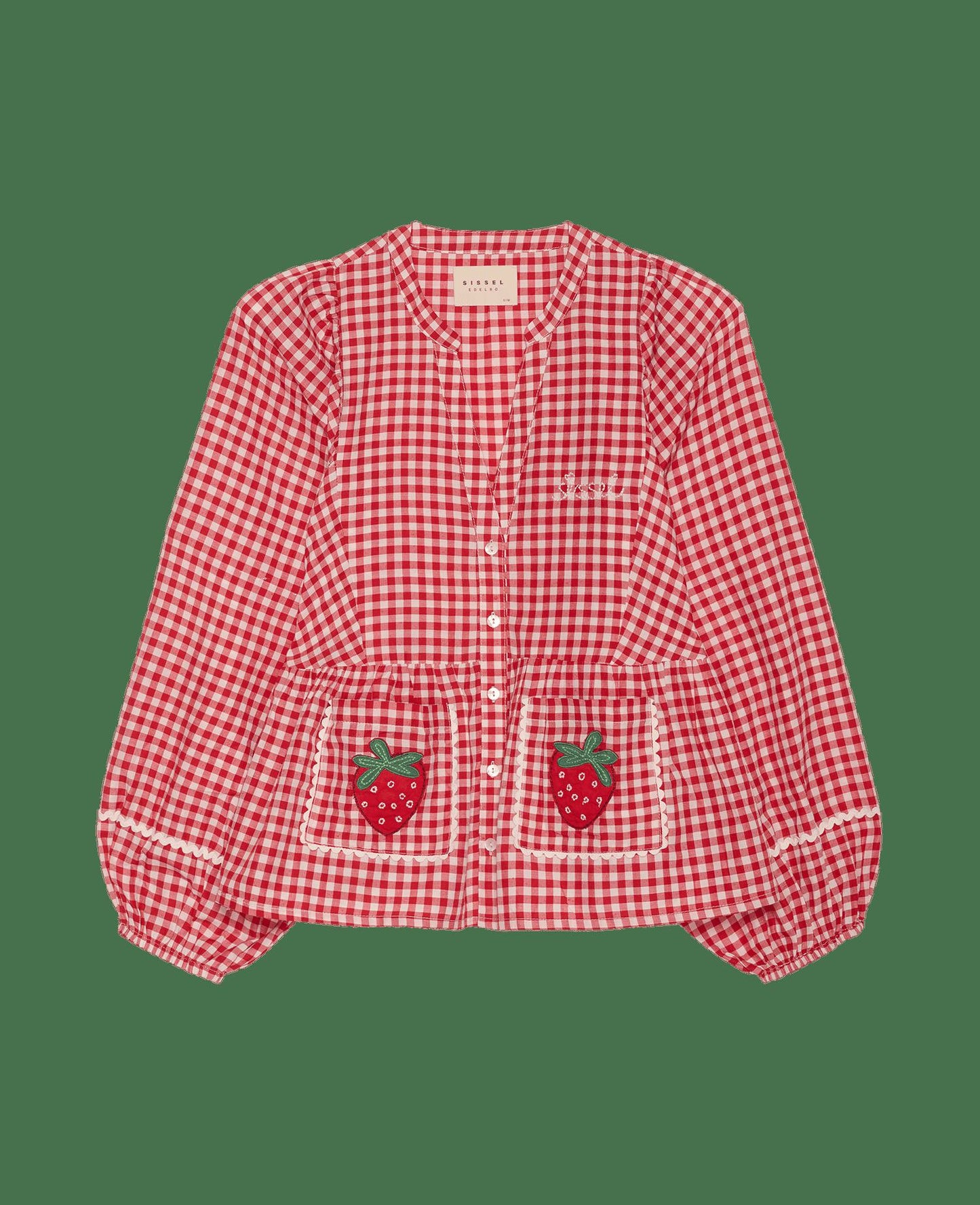 SISSEL EDELBO-588 BOBBIE TOP-RED CHECKS_08.jpg