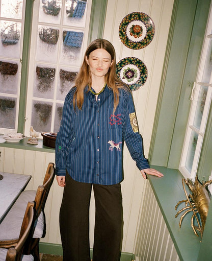 SISSEL EDELBO-588 BRENNA SHIRT-NAVY STRIPES_01.jpg