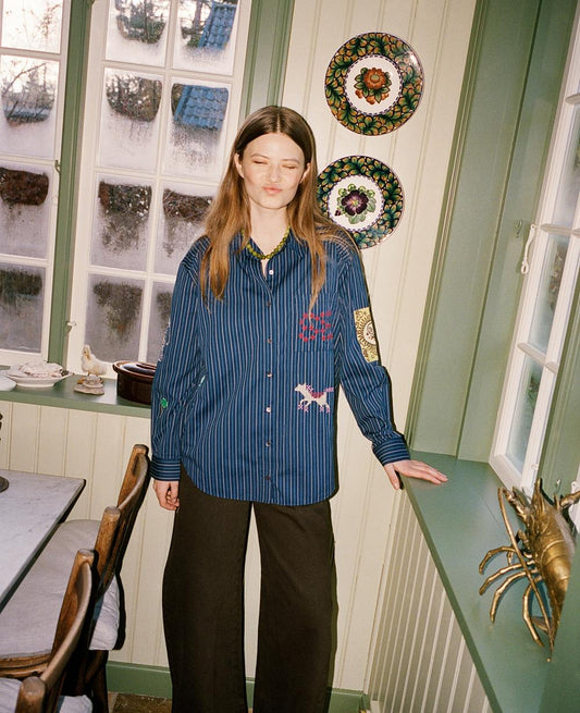 SISSEL EDELBO-588 BRENNA SHIRT-NAVY STRIPES_01.jpg