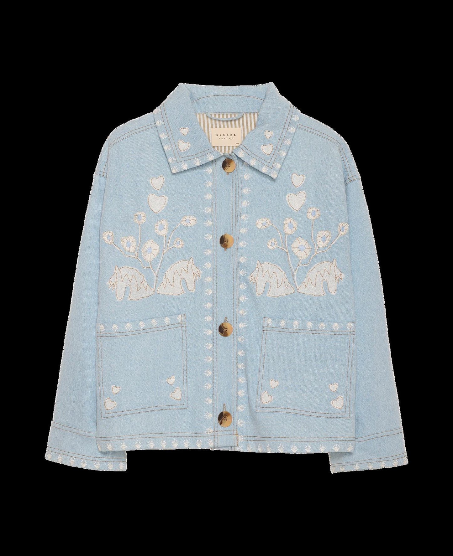 Unisex  Jacket  Fabric - Indigo Washed Vintage Denim