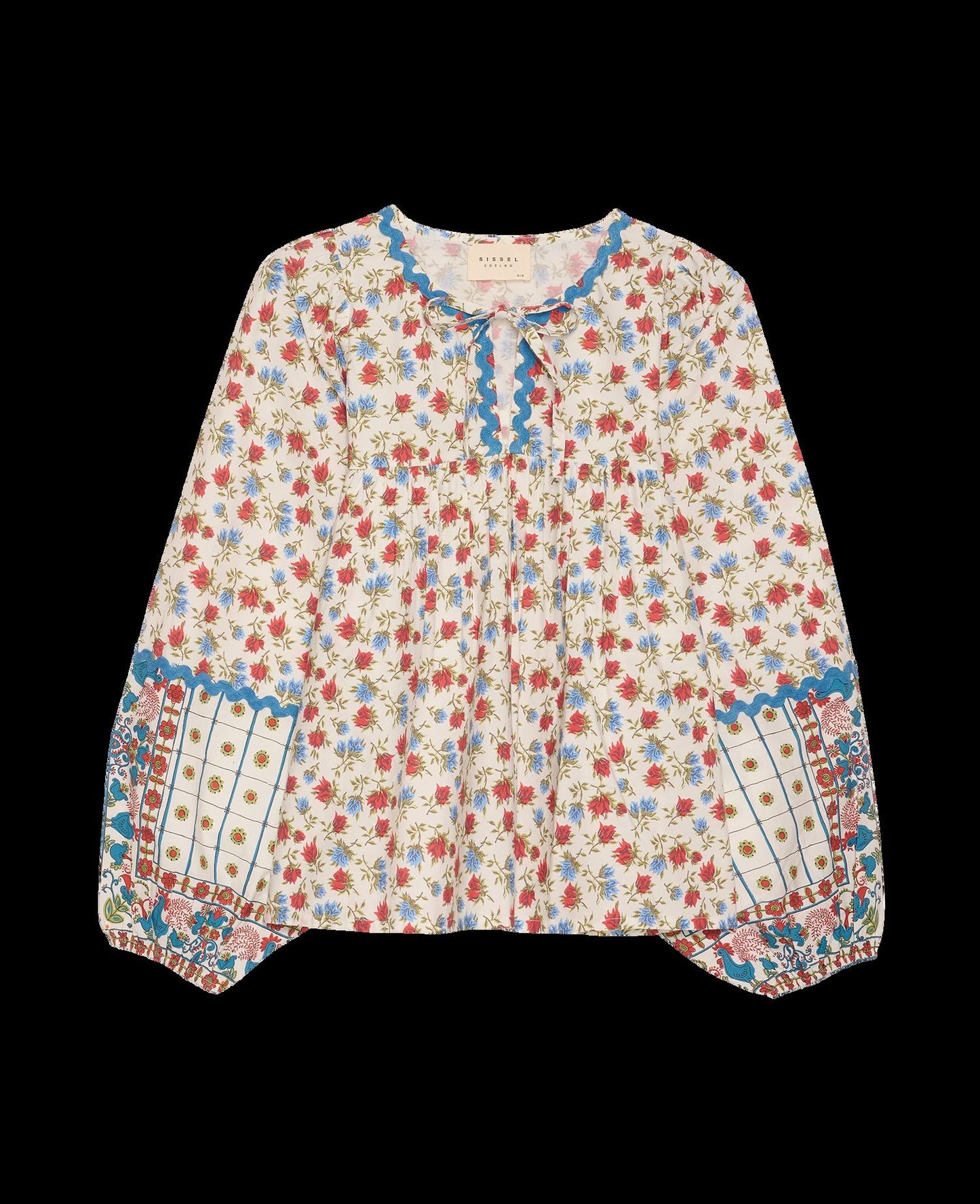 Blouse Coral Top Rooster