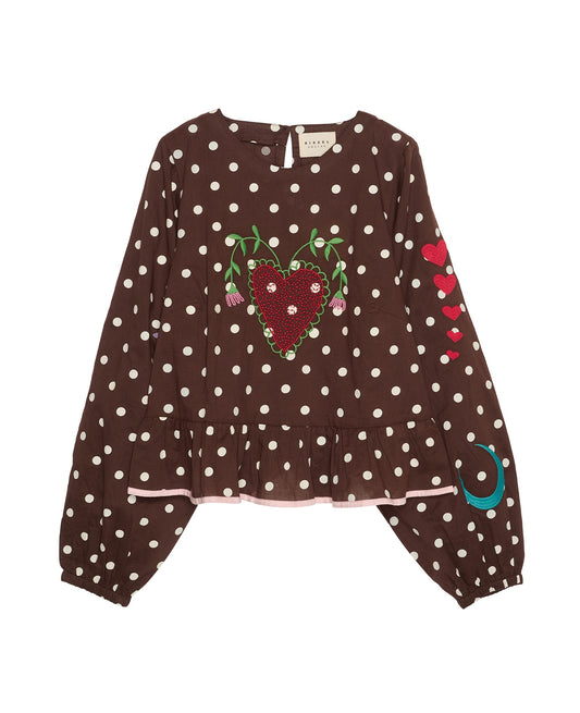SISSEL EDELBO-588 DIANA TOP-BROWN DOT_05.jpg