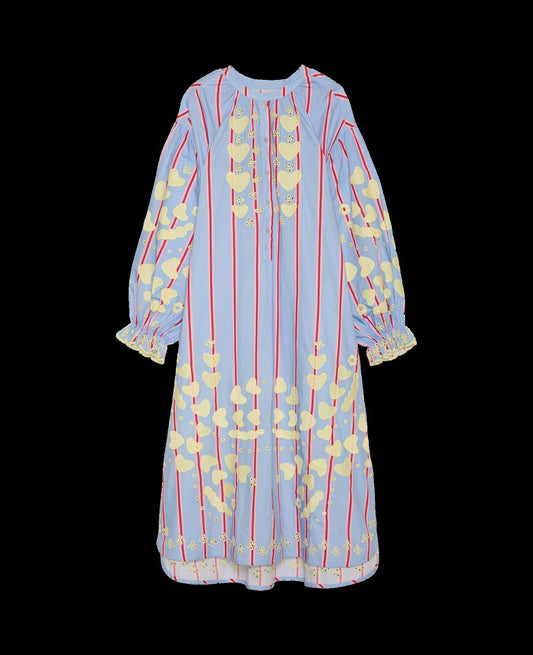 Dress Elisabeth Dress Bluebell-Stripes