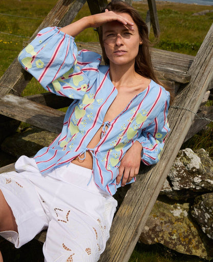 Blouse Elisabeth Top Bluebell-Stripes