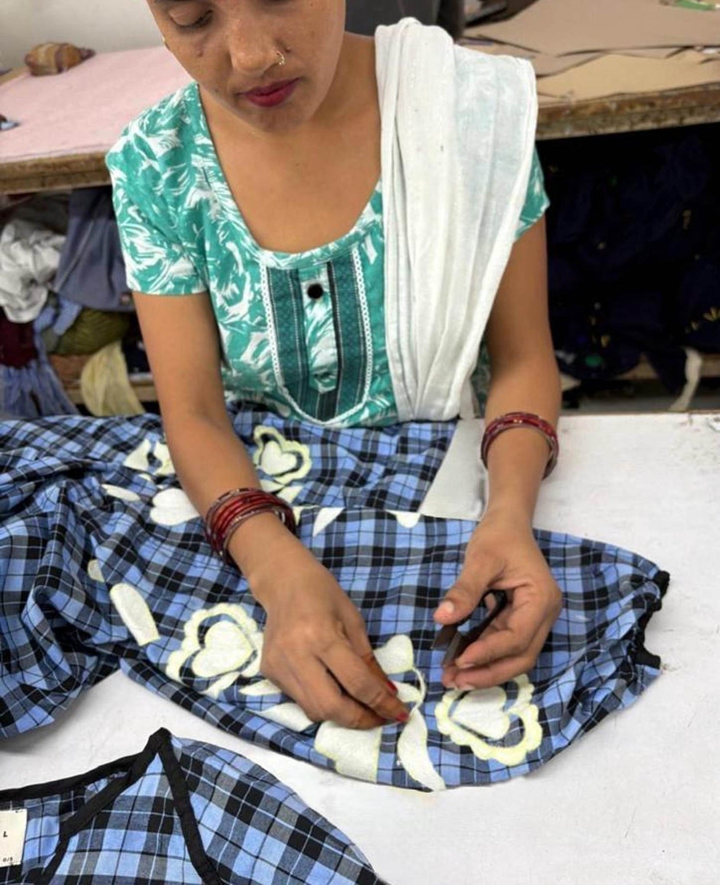 Dress Fran Dress Blue-Checks