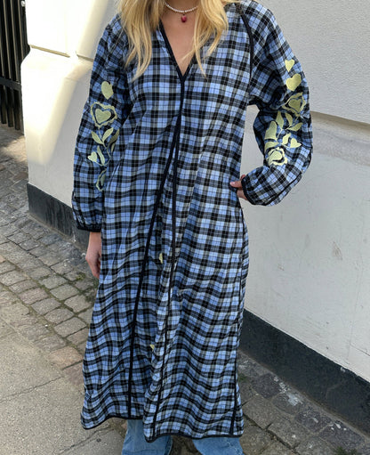 Dress Fran Dress Blue-Checks