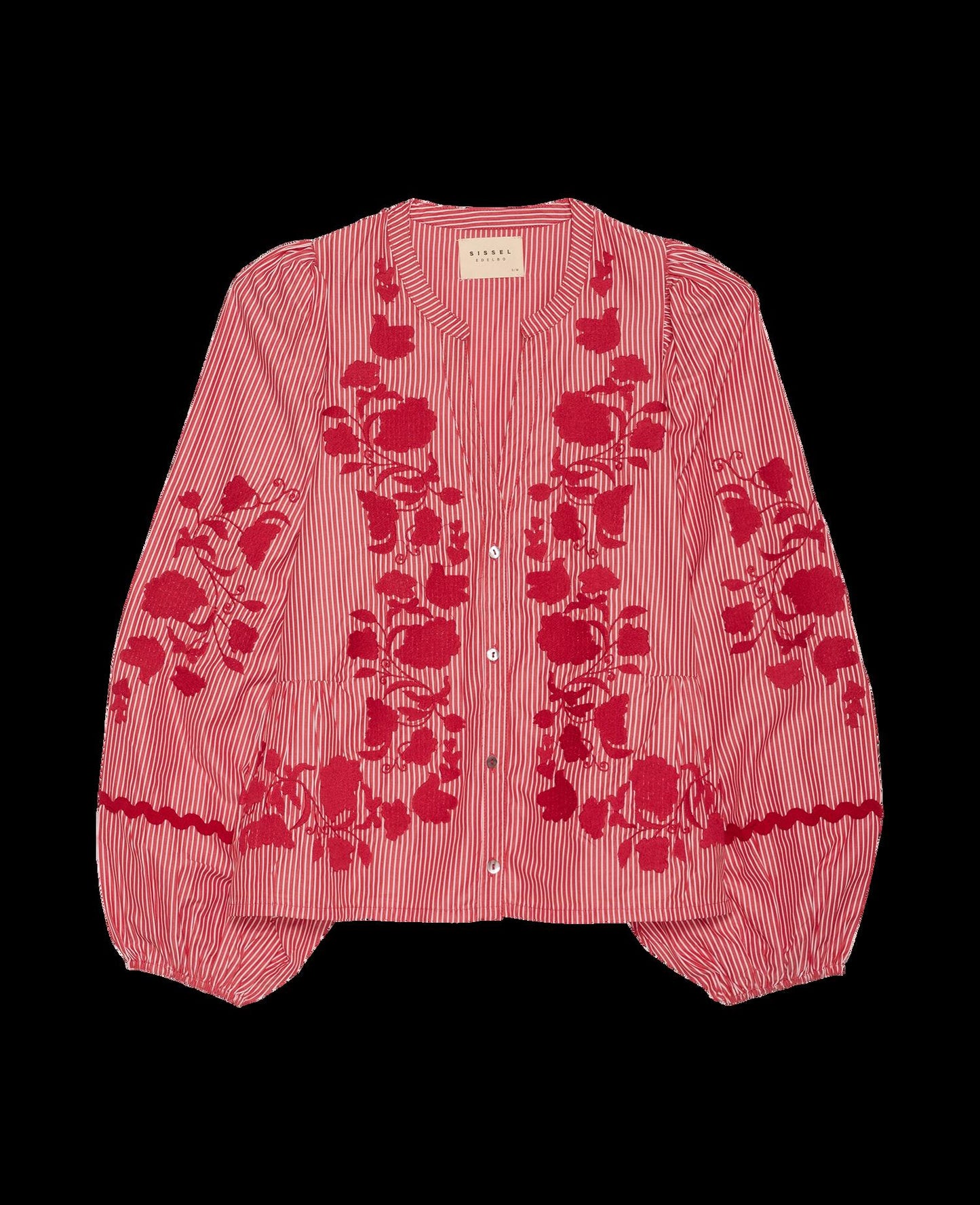 Blouse Juliane Top Red-Stripes